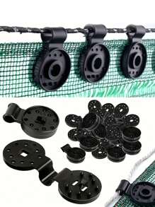 10/50/100pcs PP Sunshade Clip - Multi-Purpose Black Greenhouse Net Fixator, For Secure Waterproof Cloth Fastening And Outdoor Camping Equipment