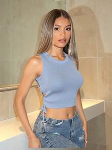 Women Tops - Blue - View 5