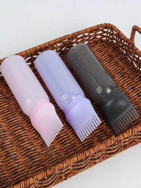 1pc Plastic Dry Cleaning Bottle For Hair Dyeing And Washing Bottle With Graded Thickening Hair Dyeing Bottle For Hair Dyeing Cream Bottle For Perm