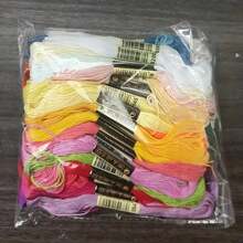50 rolos de linha de bordado de alta qualidade, com uma rica combinação de cores, adequada para ponto cruz, artesanato "faça você mesmo" e projetos de costura, material escolar, volta às aulas