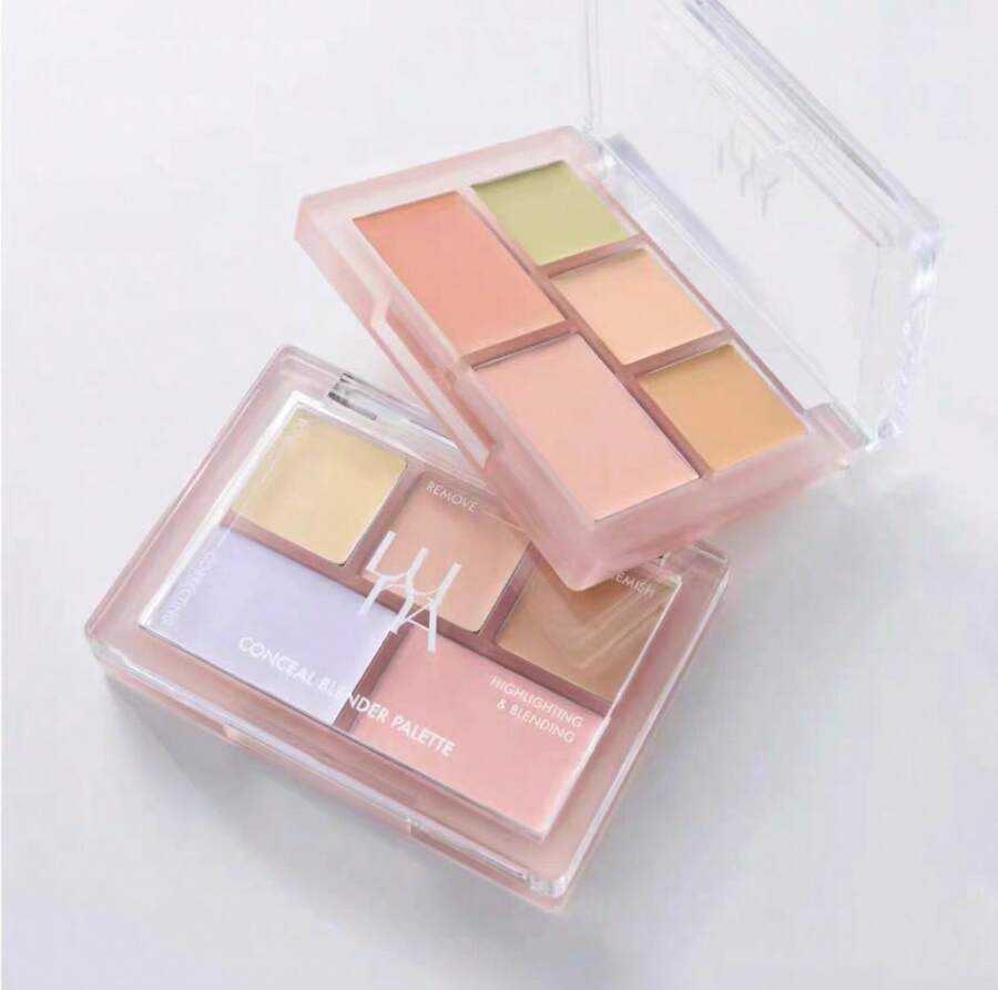 LUNA Conceal Blender Palette,5-In-1 Color Correcting And Concealing Makeup With Beige, Green, Vanila, Medium Peach And Pure Bright Buildable Coverage For Redness, Dark Circles And Blemishes,Color Correcting, Highlighting & Contouring,Hydrating, High-Adherence Formula,Korean Beauty, 6g - 02 Bìa thuần túy - Xem 1