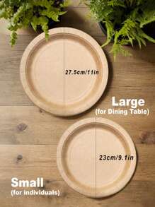 100/50/20/10pcs Large Disposable Paper Plates And Bowls For BBQ, Picnic,Party,Camping Season, And Gathering -Convenient PaperPlates Party Picnic Plates Disposable Plates Paper Plates PLA Paper Cups. Outdoor Camping Picnic Supplies Tableware,Paper Plates Cake Plates Disposable Paper Plates Natural Paper Cups _ Suitable For Parties