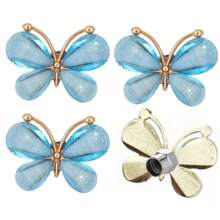 4pcs Resin Butterfly Valve Caps, Fashion Butterfly Valve Stem Caps, New Style Car Tire Valve Caps