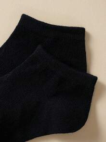 5 Pairs Of Solid Color Short Socks Breathable Casual Boat Socks, Casual Socks, Sports Socks, Comfortable And Breathable, Suitable For Daily Wear And Back To School Season - Multicolor - View 5