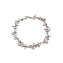 Elegante brazalete multicapa incrustad0 con circonita cúbica con diseño floral, de ramas y flores de ciruelo, de moda y versátil para salidas de verano, accesorio brillante, regalo perfecto para el Día de la Madre, fiesta de graduación