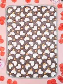 A Polyester Fiber, Cute-Style, Breathable, Washable, Thick Pet Bed Pad, Suitable For Small And Medium Cats And Dogs All Year Round (Suitable For Happy Dogs Like Teddy/Teddy Bear, Not Suitable For Large Dogs)