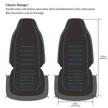 1pc General Motors Seat Cover One-Piece PU Leather Front Seat Cover Cushion Cover All Season Universal - Black - View 7