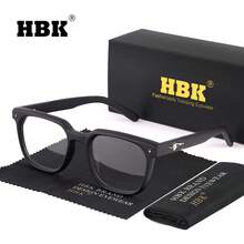 HBK 时尚光学镜架新款 TR90 方形大框复古艺术装饰休闲透明眼镜男女通用，户外旅行假日街头摄影购物节礼物 - K39922 - 查看 25