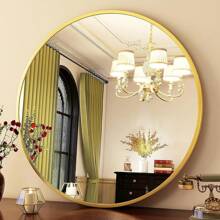 24" Wall Mirror Bathroom Mirror Wall Mounted Round Mirror