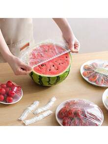 6 件/套硅胶弹性盖、可重复使用的耐用食品储存碗盖、硅胶盖罩、厨房储存和整理、密封、适用于洗碗机和冰箱、厨房用品（颜色和款式随机） - 彩色 - 查看 11