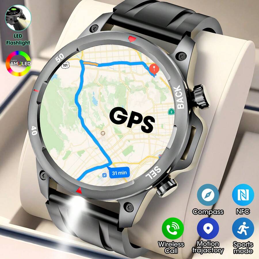 Hwagol 1.53 Inch Women's Smart Watch For Men Women (Answer/Make Calls) Men's Smart Watch With Sport Mode, Sleep Tracker, Pedometer,Custom Wallpaper Fitness Tracke Smartwatch Compatible Android IOS 410 MAh BatteryDK68 - Grey - View 1