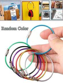 Colorful Stainless Steel Carabiner Keychains - , Key Ring Connectors,Multipurpose, Rust-Resistant Keychains,For Diy Jewelry Accessories Quick-Release Clip,Assorted Varieties Solid Vibrant Color Mental Ring For Luggage Tag, Hangable Hook Replacement For Travel Suitcase Or Schoolbag Or Fitness Bag Identifier, Business Trips & Vacations,For Outdoor Adventures - Ideal For Kayaking, Boating, Hiking, Camping With Luggage Tags