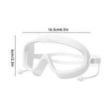 Waterproof Anti-Fog High Definition Swimming Goggles With Ear Plugs, For Men And Women, Suitable For Swimming Training And Leisure