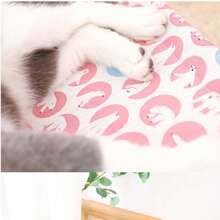 1 pieza Cama de madera de verano para gatos con almohadilla de lino, a prueba de calor, resistente al desgaste, estable y antideslizante para mascotas (adecuado para mascotas de menos de 35 libras)