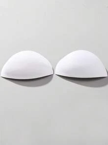 3 Pairs Seamless Sports Bras With Triangle Pads And Massage Blocks - White - View 5