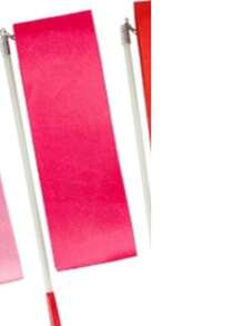 1pc Metallic Fuchsia Rhythmic Gymnastics Ribbon, Shiny Dance Ribbon Wand For Rhythmic Art Dance Training Party Gift - Hot Pink - View 6