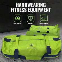 Magna REX Training Sandbags For Fitn Sand Bags Heavy Duty Workout Cross Fit Equipment + Weighted Kettlebell Adjustable - BrightGreen - View 5