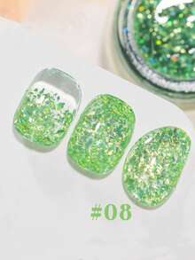 2026 New Colorful Starry Rhinestone Gel Nail Polish 12ml, Fashionable Spring/Summer Transparent Blue, Green, Yellow Glitter Magnetic Manicure Set, Includes Base Coat And Top Coat, Requires UV Lamp, Virus-Free Holographic Transparent Colors, Suitable For Work/Commute/Date, 8-Color Hot Selling Set, Salon-Level Long-Lasting 28 Days, Nail Art Design - Nhiều màu - Xem 21