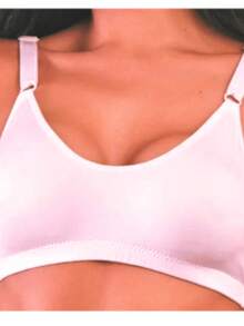 Kit 2 Bras Without Reinforced Padded Wide Straps Reinforced Support Plus Size - 彩色 - 查看 2