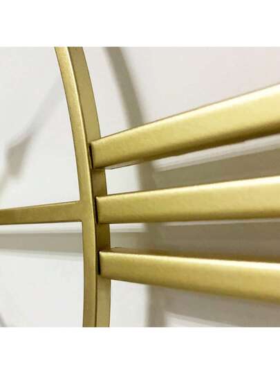 1pc Stylish Large Wand Klok In European Golden Metal Multiple Sizes, Vintage Silent Mechanism, Indoor Outdoor Garden Ornament Room Bedroom Dormitory Back To School Home view 5