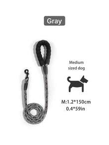 1pc Nylon Glow-In-The-Dark Dog Leash With Foam Handle, Multi-Size Pet Walking Lead, Suitable For Small, Medium And Large Dogs - Multicolor - View 14