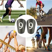 1 Pair Mini Master Black No. 9 Thicker Football Shin Guards, Adult Insert Style Leg Protection - Durable Mini Football Shinguards Suitable For All Seasons - Multicolor - View 8