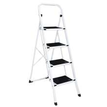 2/3/4/5 Step Ladder Step Stool Steel Folding Wide Anti-Slip Ladder Lightweight