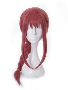 Demon Hunter Red Braided Wig Cosplay Long Hair Wig, Full Cap - Red - View 4