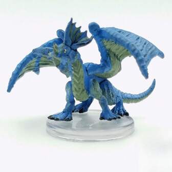 Blue Dragon Wyrmling Figurine - A Charming Representation From The Dragons - Themed Collection #10
