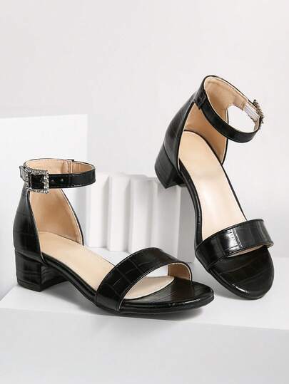 Spring/Summer Outdoor Wedding Party Outfit, White Dress & Kids White High Heel Sandals