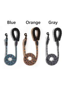 1pc Nylon Glow-In-The-Dark Dog Leash With Foam Handle, Multi-Size Pet Walking Lead, Suitable For Small, Medium And Large Dogs - Multicolor - View 8