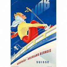 1 pezzo / 3 pezzi di opere d'arte e poster vintage da parete con tema di sci, montagne innevate, Svizzera e altopiani bernesi, stampe su tela per decorazione di pareti di soggiorno, casa, camera da letto, sala da pranzo o bagno, di alta qualità senza cornice, adatto per uso interno ed esterno - Multicolore - Visualizzare 65