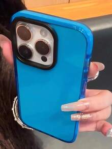 Ốp lưng điện thoại trong suốt màu xanh ngọc, chống sốc, 1 chiếc, phụ kiện/vỏ bảo vệ điện thoại tương thích với Apple 16/16Pro/16Plus/16ProMax/15/15Plus/15Pro/15ProMax/14ProMax/14Pro/14Plus/14/13ProMax/13Pro/13/12ProMax/12Pro/12/12 11ProMax/11Pro/11/XR/XSMax/X/XS/7P/8P/Tương thích với iPhone 17/17Pro/17ProMax/Quà tặng mùa xuân - Nhiều màu - Xem 5