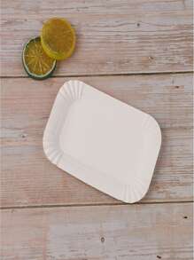 40pcs Premium Disposable Cake Plates, Square Cake Paper Plates, Disposable Birthday Cake Plates, Disposable Tableware, Disposable Event Cake And Dessert Tasting Utensils, Used For Parties, Gatherings, Weddings, And Food Tasting Events, Perfect For Cake Shops, Family Gatherings, Pastry Shops, And Cafes