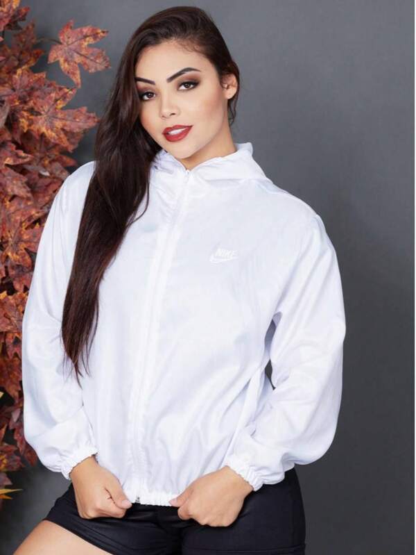 CORTA VENTO tactel Feminina com toca de hoje estampada refletiva