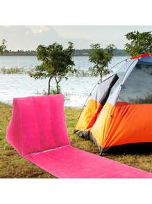 1 Stück Premium PVC Velours Dreieck Strandmatte, aufblasbare Stütze, faltbare Schlafunterlage, geeignet für Outdoor-Aktivitäten, feuchtigkeitsabweisend & tragbares Design