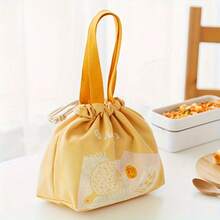 1 件大容量日式帆布午餐袋，手提袋，可携带午餐盒上班、返校、户外携带包