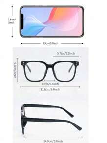 3pcs Blue Light Blocking Glasses - Fashion Square Fake Eyeglasses, Face-Flattering,Anti Ray Computer Gaming Glasses, Blue Blockers Glasses For Women/Men,Daily Versatile School Style