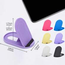1pc Portable Foldable Desktop Cellphone Stand, Adjustable Multi-Angle Holder For Smartphones, Tablets, IPad, Suitable For Home, Office And Travel