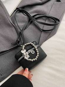 FRIFUL Bolsillo de mujer de PU estilo cubo, monedero simple, bolsa de maquillaje, estuche para audífonos, portastarjetas, portallaves, organizador de joyas, adecuado para compras, citas, viajes a la playa, regalo para mujeres - Billetera mini, monedero, billetera de muñeca, monedero - Multicolor - Ver 9