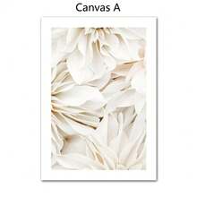 1/2 件现代米色花卉墙面艺术装饰海报波西米亚花卉帆布印刷时尚画客厅卧室家庭办公室宿舍装饰墙面背景设计画带框/无框 - 彩色 - 查看 4