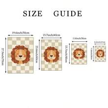 1/6 piezas Cuadros de arte de pared con animales, impresiones en lienzo de cocodrilo, león, elefante, jirafa, cebra, leopardo, lindos animales de dibujos animados, decoración para habitaciones de bebés, niños y salas de juegos sin marco