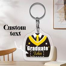 Custom Graduation Keychain - Personalized MDF Keychain, Graduation Cap & Diploma Design, Class Of 2025, Graduation Party Favors, Customizable Keychain, Graduation Party Gift, Graduation Gifts For Graduate, College Graduation Gifts, High School Graduation Gifts, Unique Graduation Keychain, Personalized Graduation Keychain, Gift For Graduate, Custom Graduation Keepsake, Class Of 2025 Keychain - D - View 9