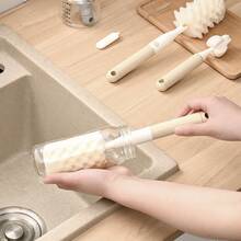 3件套婴儿海绵奶瓶刷、奶嘴清洁器和吸管清洁工具套装