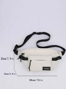Women's Casual Versatile Waist Pack Chest Bag - White - View 4