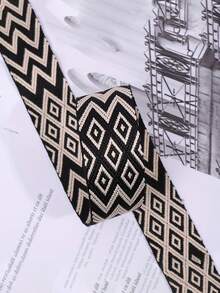 1pc Black Multi-Color Adjustable Wide Strap Casual Shoulder Strap Detachable Women Handbag Strap - Black - View 5