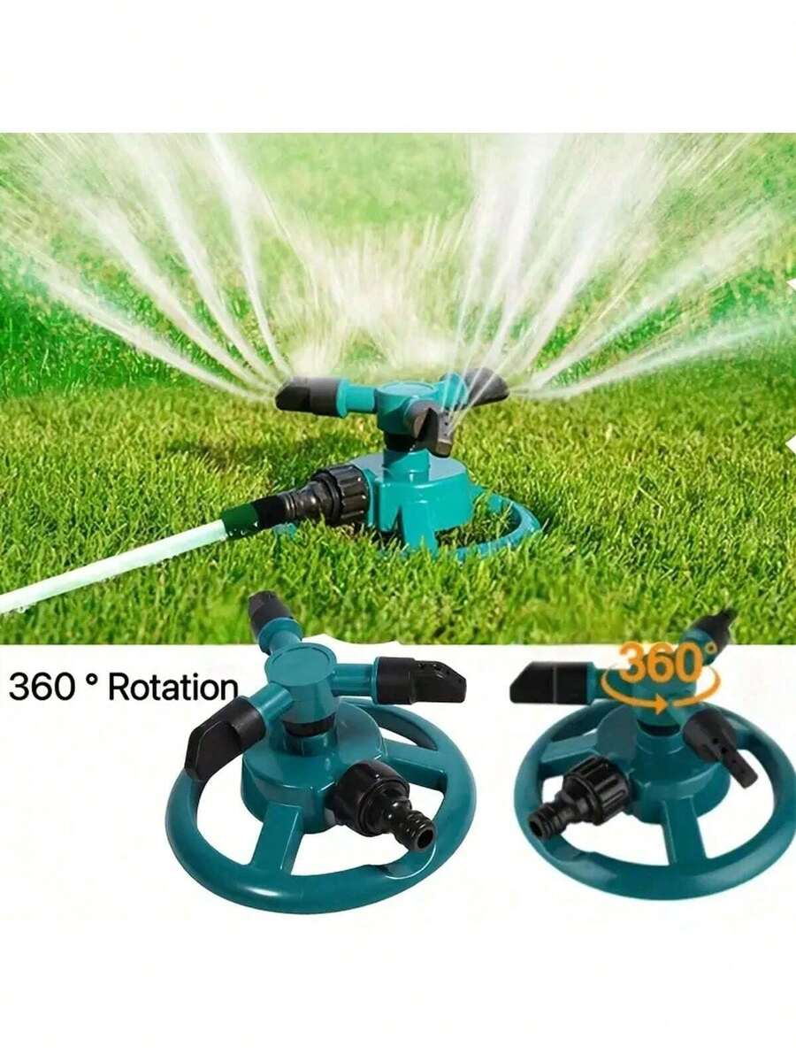 洒水喷头360度自动旋转喷水花园草坪自动洒水器花园浇水灌溉用品