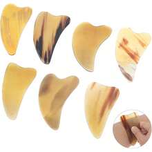 1 buah Alat Pijat Manual Tanduk Sapi Warna Acak, Papan Gua Sha Berbentuk Lumba-lumba, Alat Pijat Kerokan Tanduk Sapi Berbentuk Hati untuk Mengencangkan Leher, Alat Pijat Kecantikan - MultiWarna - View 1