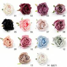 10pcs High-Quality Realistic Artificial Rose Heads, Home Textile Floral Decor & DIY Crafts, Suitable For Christmas, Halloween, Easter, Thanksgiving