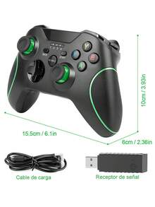 Wireless Gamepad Control For Video Games Compatible With PC Steam Epic Games Emulators - 黑色 - 查看 11